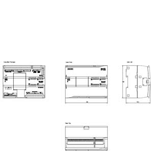 SIMATIC S7-1200, CPU 1215C, 2 X PROFINET, I/O: 14 DI 24V DC; 10 DO 230V 2A ;2 AI 0-10V DC; 2 AO 0-20MA DC,  MEMORIE: 125 KB 